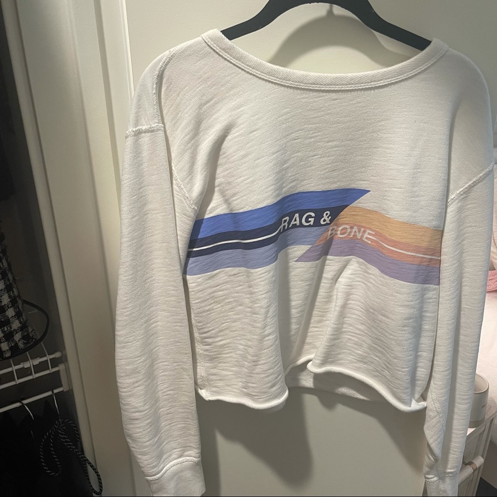 Rag and Bone cropped sweatshirt